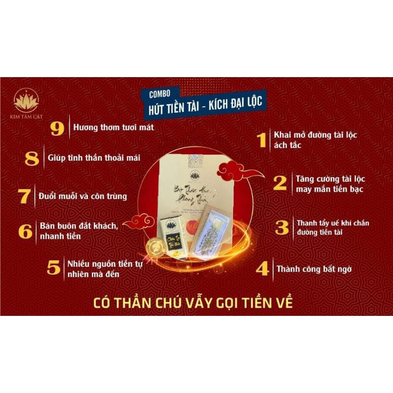 BỘT THẦN HƯƠNG PHONG THỦY KIM TÂM CÁT