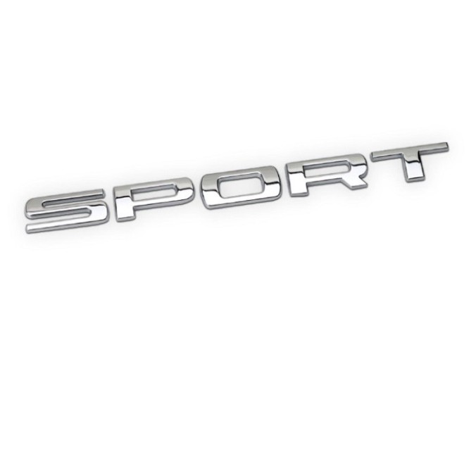 Sản Phẩm Decal 3D-Tem Dán 3D-Ô Tô-SPORT 3D-INOX- Mầu Trắng và Đỏ .
