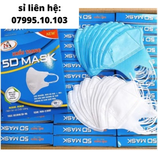Hộp 10 Khẩu Trang y tế 5D Mask giấy kháng khuẩn Famapro Nam Anh