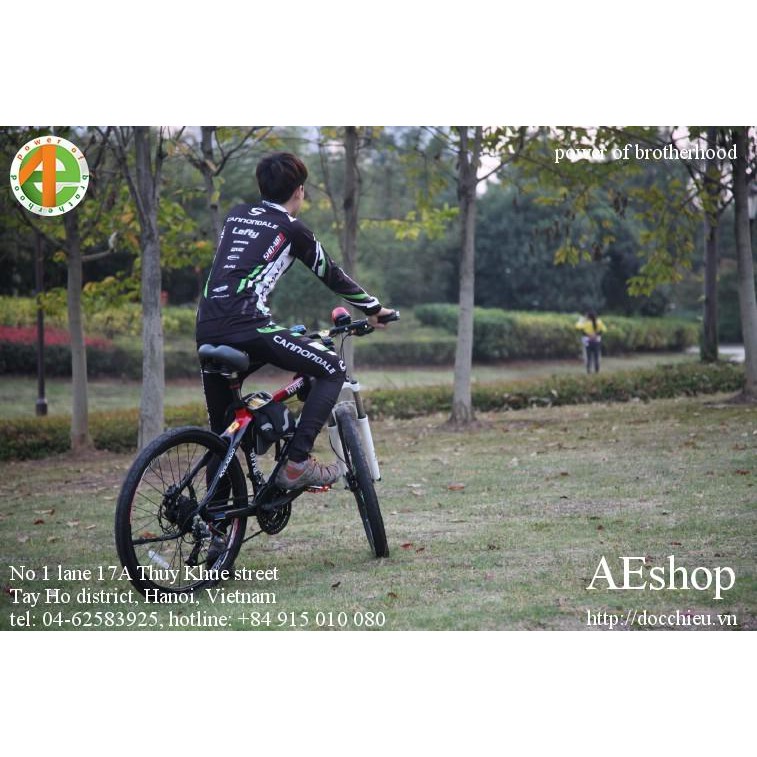 bộ quần áo đạp xe bộ quần áo đi xe đạp thu đông dài tay Cannondale