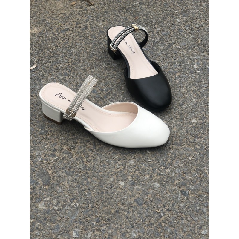 Giày sandal tiện lợi mũi vuông 3 phân phối quai đá