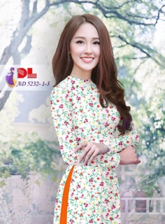 Vải áo dài hoa nhí