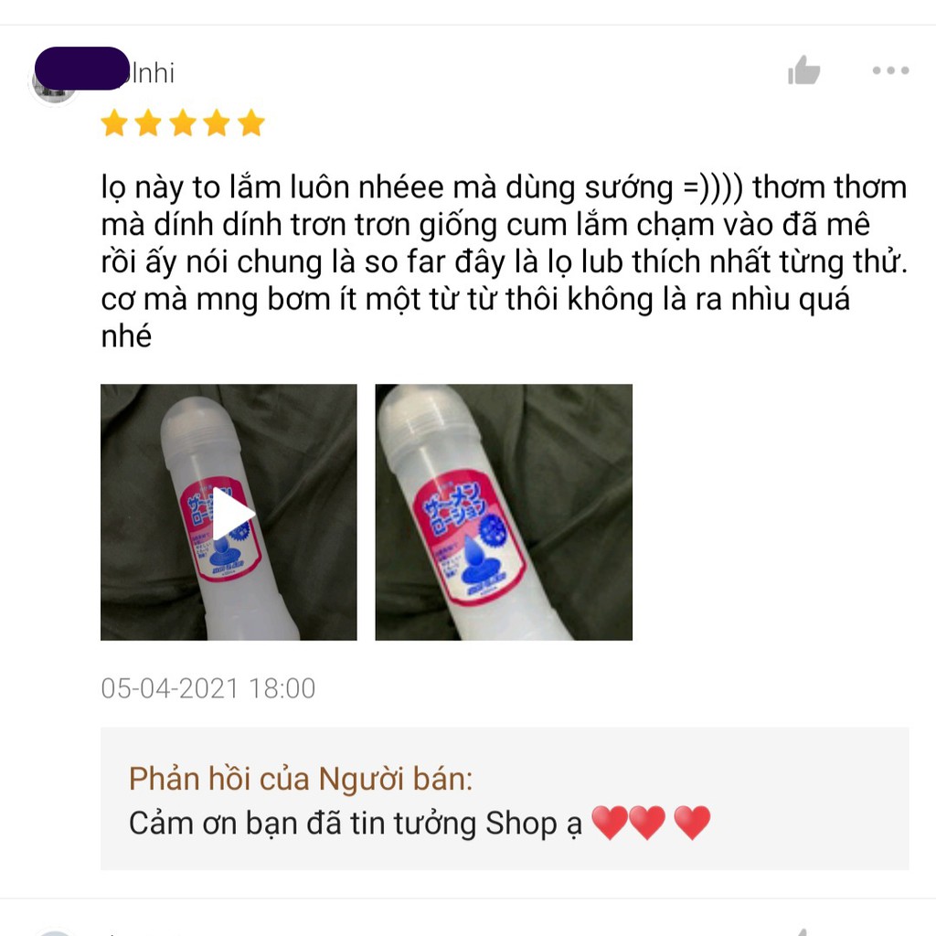 Gel Bôi Trơn Mô Phỏng Tinh Trùng Nhật Bản 300ml Xunzlan Dầu Bôi Trơn Gel Massage Gốc Nước