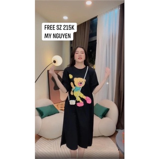 Set gấu đen loan lâm free size