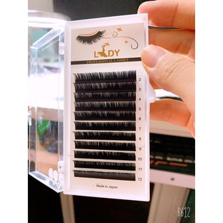 Mi Khay Lady Độ Cong C/CC Volumn Classic Tạo Fan Nối Mi Đủ Các Độ Dày Dài - Lẻ 1 Khay