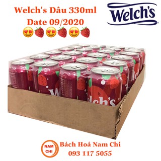 Nước Ngọt Welch’s Hương Dâu - Trái Cây Hỗn Hợp 355ml