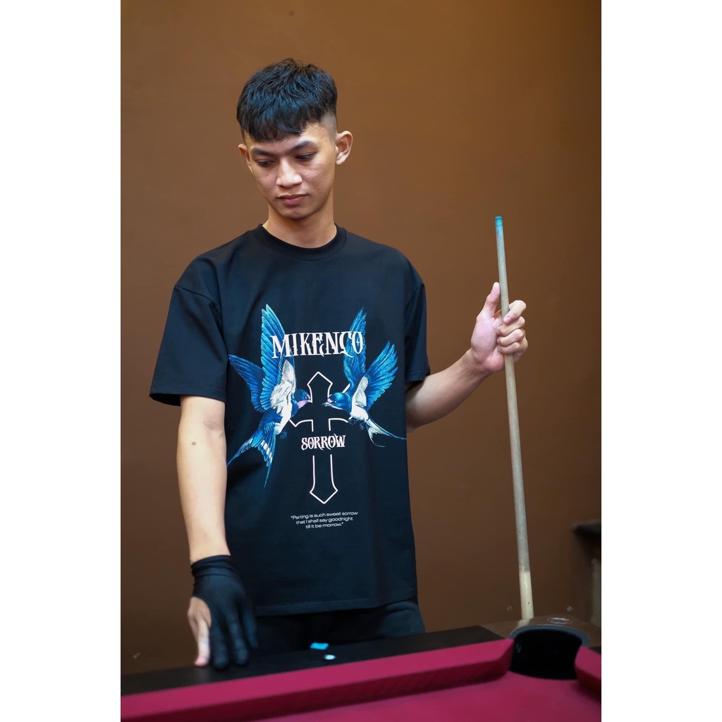Áo phông MIKENCO SORROW TSHIRT,áo thun unisex in hoa tiết limi 3D from ovesize nam nữ