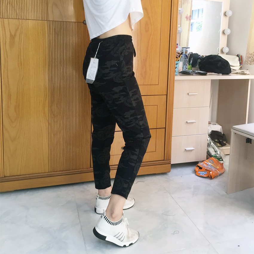 Quần Baggy Nữ Lính Rằn Ri Đẹp + Chất