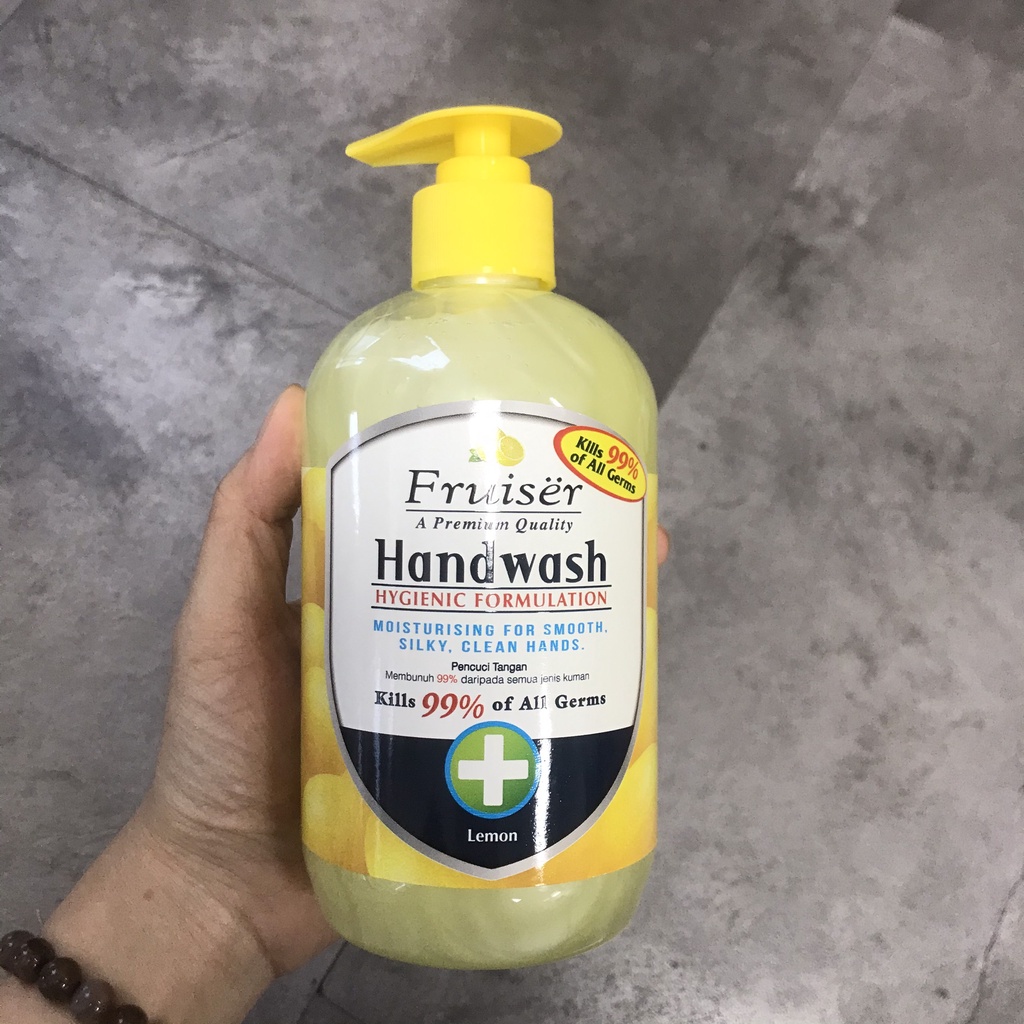 Nước rửa tay diệt khuẩn Fruiser 500ml Fruiser Hand Wash xà phòng rửa tay
