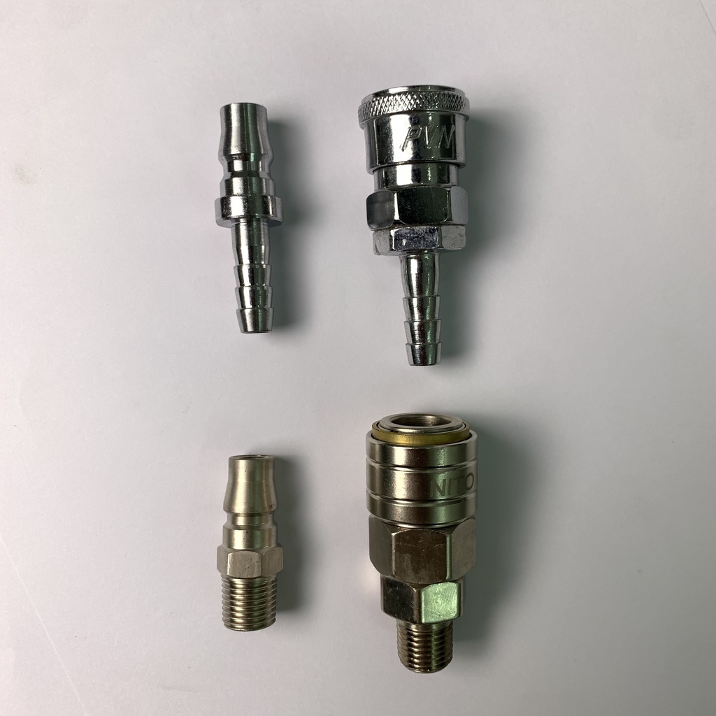 Bộ khớp nối nhanh đầu bi tự động loại CAO CẤP ren  13mm, nối - đuôi chuột 8 - SHINSTORE