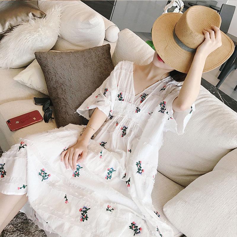 Váy bầu dài Hàn Quốc mới