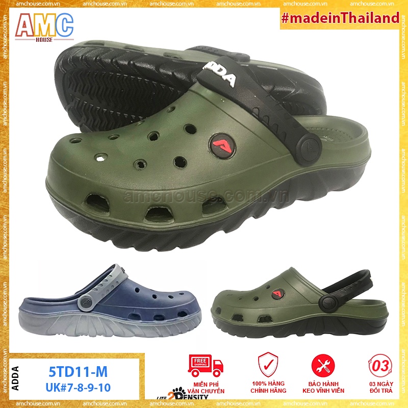 Giày nhựa đúc Thái Lan nam  có quai ADDA cao cấp siêu nhẹ - 5TD11
