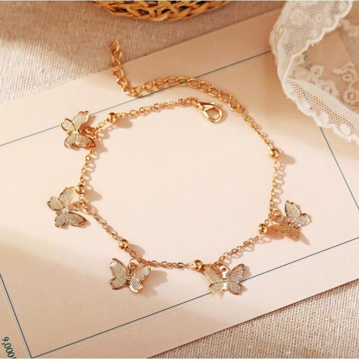 Lắc Chân Nhiều Mặt Thiết Kế Xinh Xắn Cho Nữ