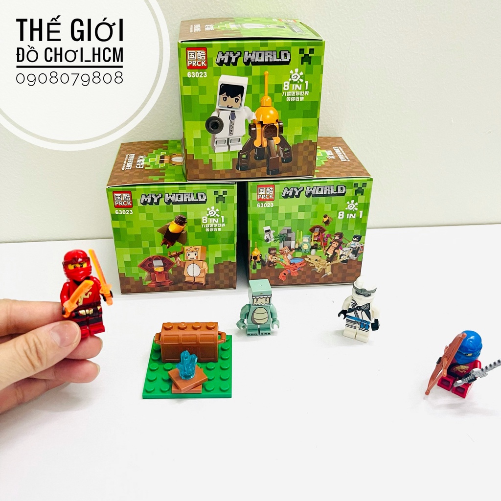 [NHIỀU MẪU] Hộp lego lắp ráp ghép hình nhân vật giúp bé sáng tạo, thông minh