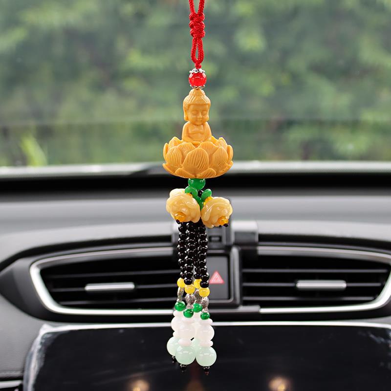 Tượng Phật Quan Âm Mini Để Ô Tô - Tượng Phật Di Lặc Phong Thủy Treo Trang Trí Xe Hơi Hitechlife Đem Lại An Toàn May Mắn