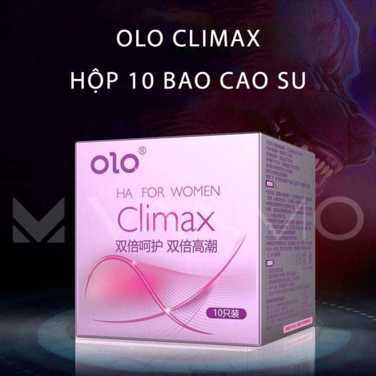 OLO CLIMAX tím Bao cao su SIÊU PHẨM có gai (936 gai) 10 cái