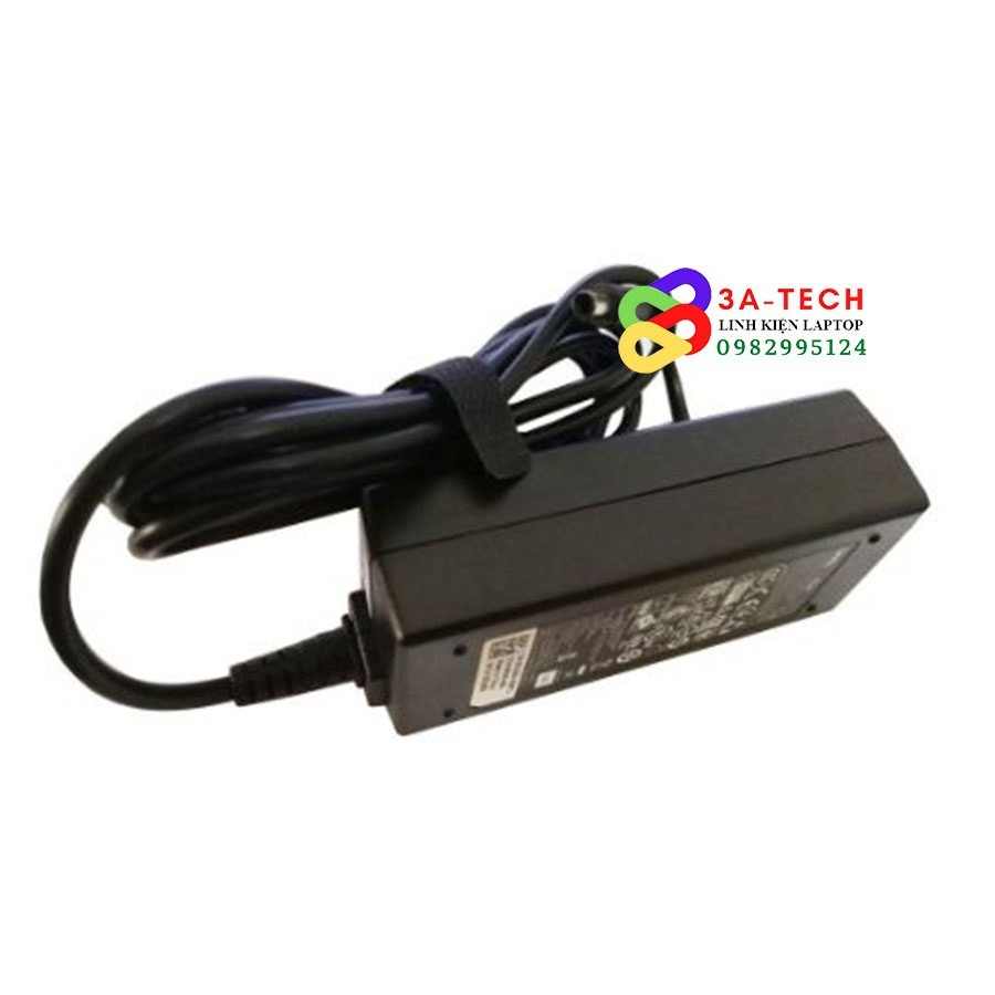 Sạc laptop Dell 19.5v-2,31a chân nhỏ zin, Sạc Dell 45w chân nhỏ ZIN có logo Dell in chìm trên thân sạc