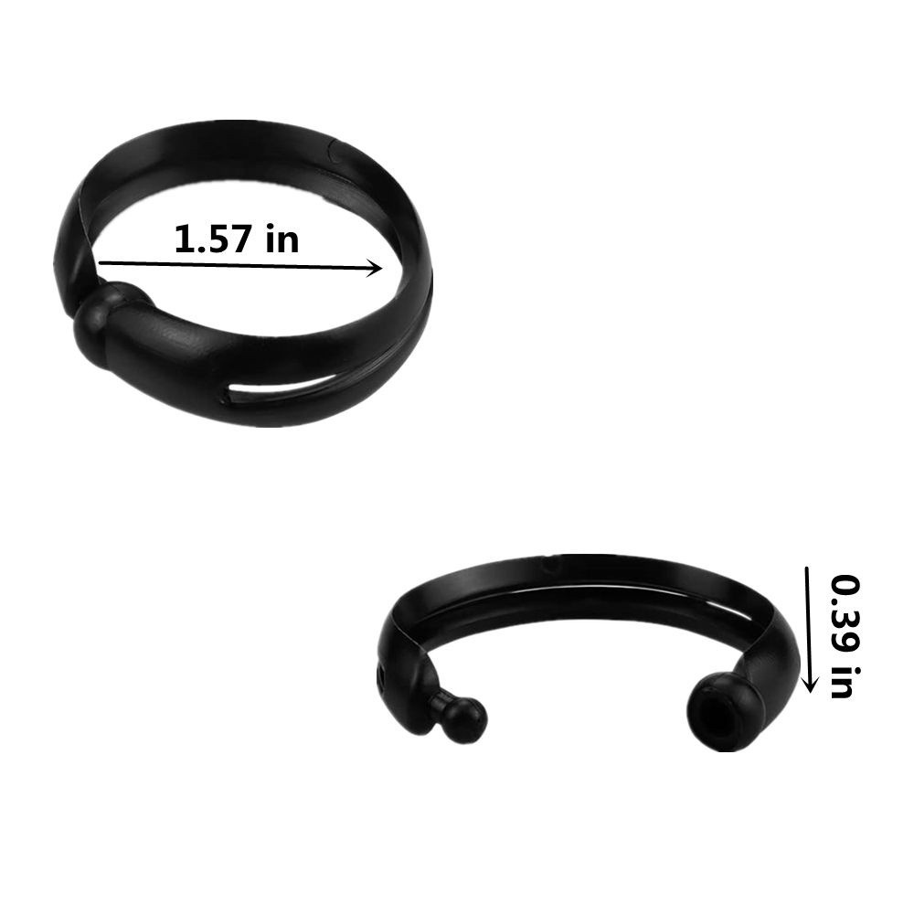 [Hàng mới về] Bộ 2 dụng cụ tạo búi tóc màu đen bằng silicone tiện lợi cho nữ