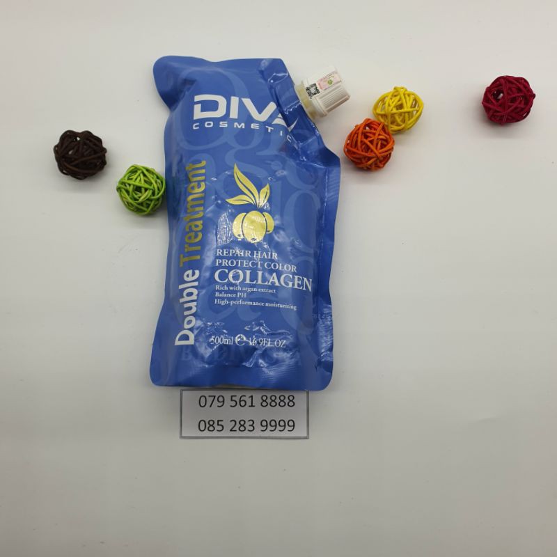 Ủ TÓC, KEM XẢ TÓC, KEM Ủ TÓC  PHỤC HỒI COLLAGEN DIVA HÀNG CÔNG TY CHÍNH HÃNG TÚI  500ML | BigBuy360 - bigbuy360.vn