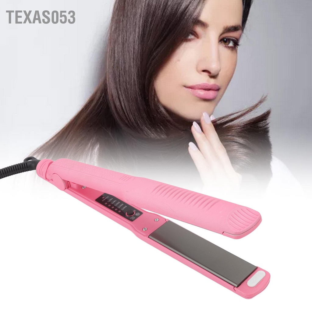 [Hàng mới về] Máy duỗi tóc 3 trong 1 với tấm bảng có thể thay thế nhiệt độ bằng sắt phẳng giắc cắm EU 110V ‑ 220V