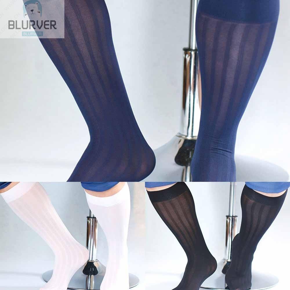 Vớ dài ngang gối họa tiết kẻ sọc thoáng khí thời trang cho nam