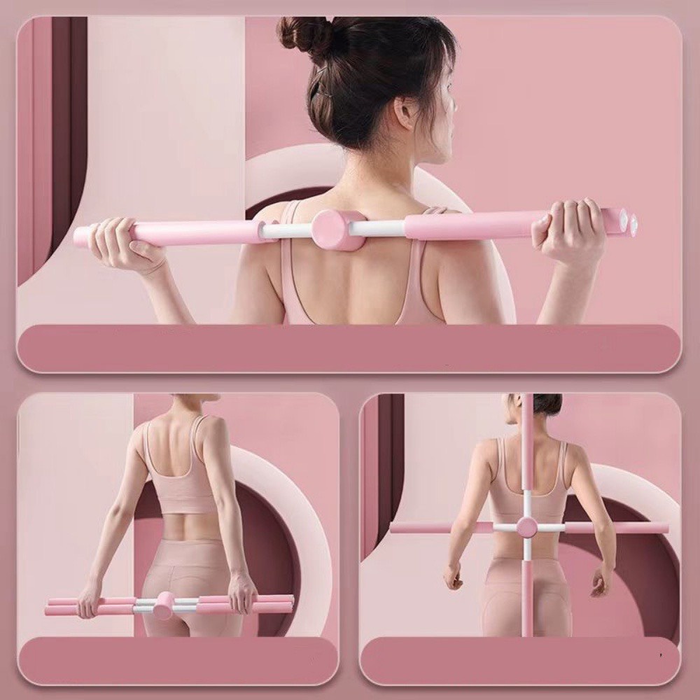 Gậy Chỉnh Hình Thẳng Lưng Tập Yoga bằng Thép Không Gỉ - Cải thiện vóc dáng, nâng cao khí chất sang chảnh