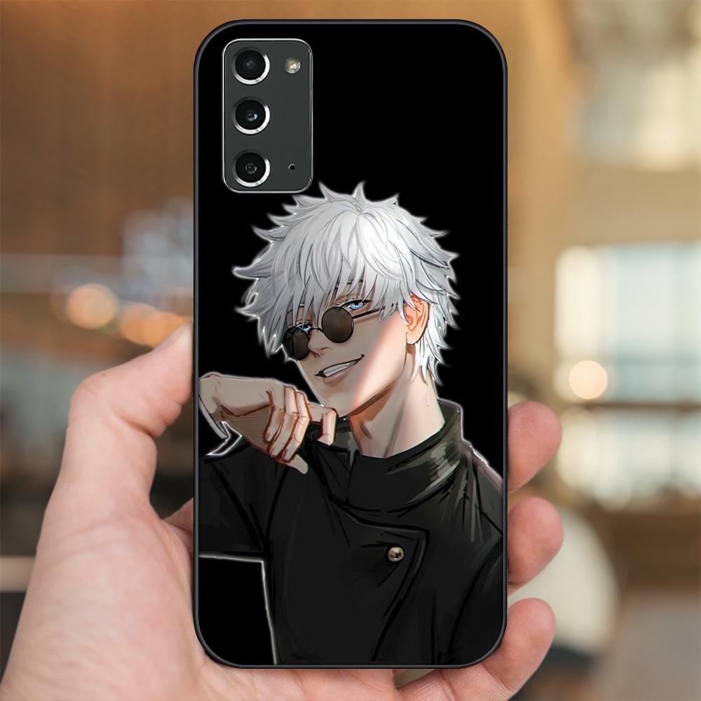 Ốp lưng Samsung Note 20 viền đen in hình Satoru Jujutsu Kaisen