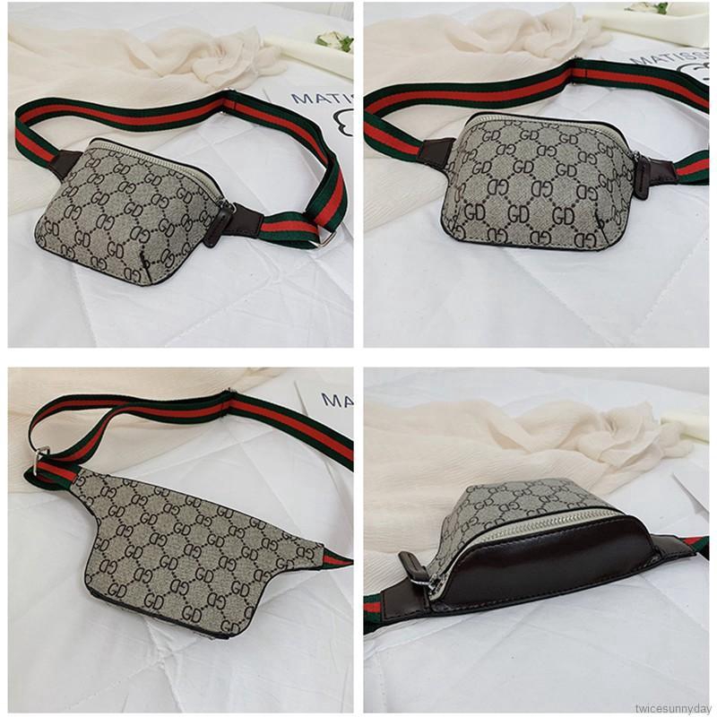 Túi đeo chéo ngực in hoa thời trang cổ điển