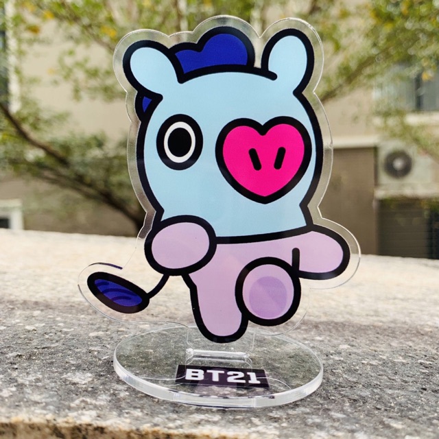 Standee BTS BT21 Tata Cooky Shooky Koya Chimmy Mang RJ (tượng mica)