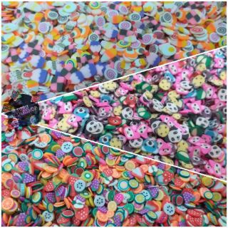 Nail đất sét lát ĐỒ CHƠI  trang trí Slime toru_slime