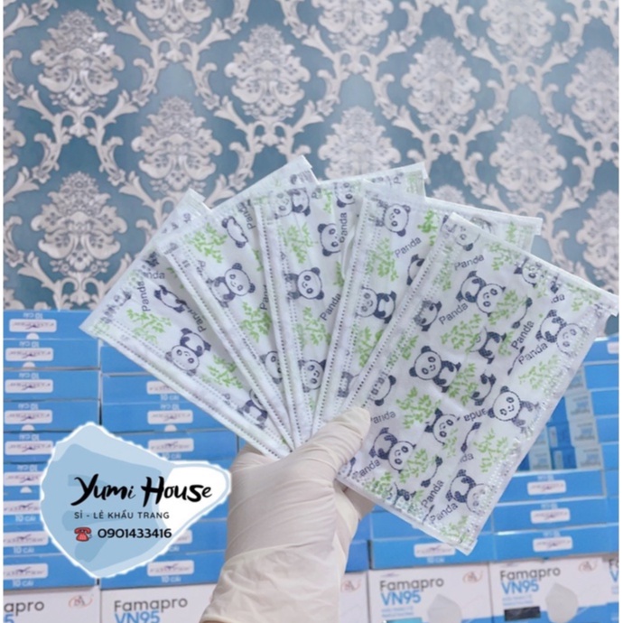 [HỘP-50 CÁI]Khẩu trang y tế trẻ em kháng khuẩn 4 lớp Famapro, CHÍNH HÃNG NAM ANH