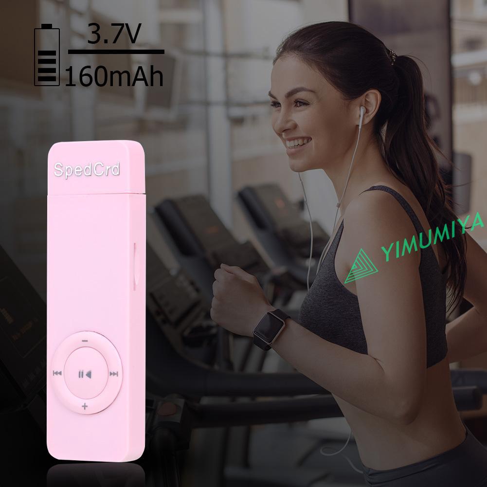 Máy Nghe Nhạc Mp3 Thể Thao Âm Thanh Sống Động Hỗ Trợ Thẻ Tf 64gb