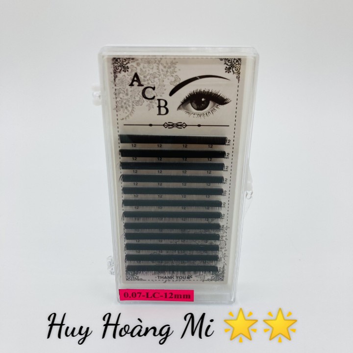 Mi khay độ cong M- L DÀY 0.07 DÀI 8 ĐẾN 15 dụng cụ NỐI MI  _ Huy Hoàng Mi