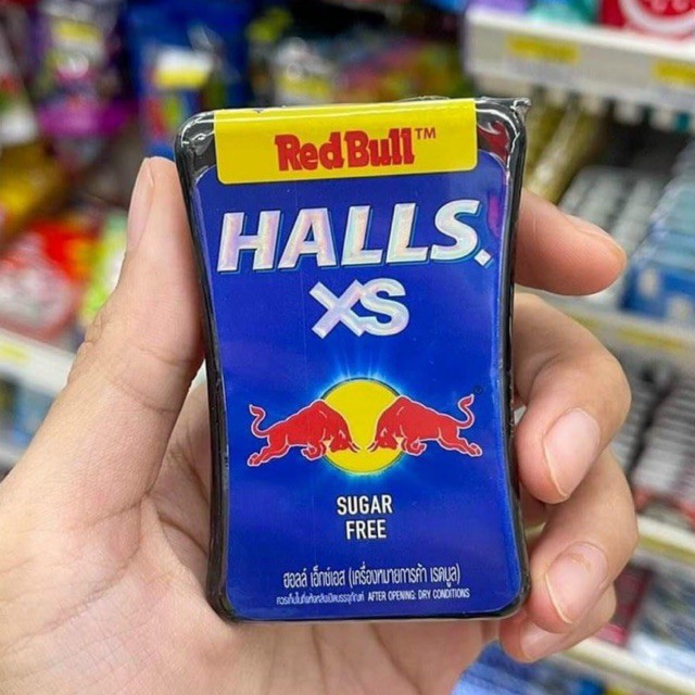 Kẹo ngậm Halls RedBull Thái