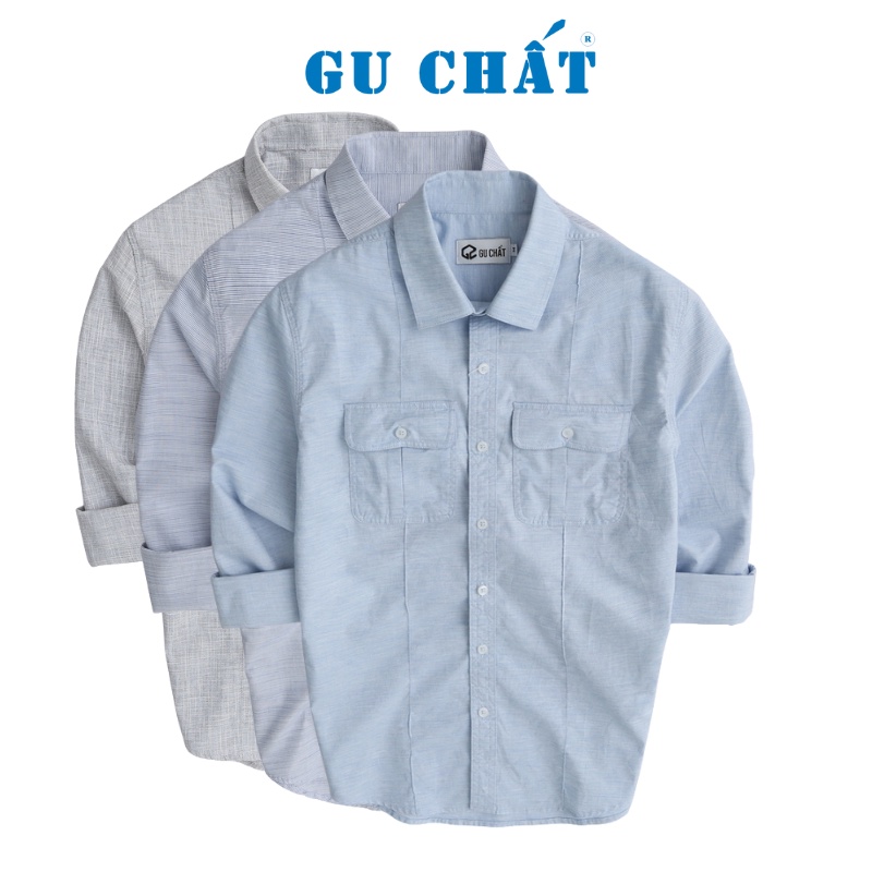 Áo Sơ Mi Nam Dài Tai GU CHẤT, Thiết Kế Chuẩn Form, Chất Vải Cao Cấp, Mịn Màn - SGC09