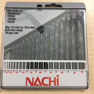 Bộ mũi khoan Nachi 19 chi tiết chính hãng