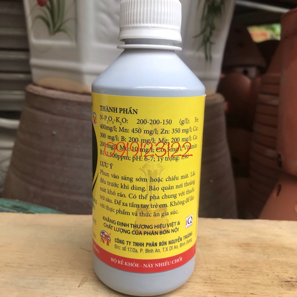 PHÂN BÓN LÀ B1 HPV 250ML CHO HOA LAN CÂY CẢNH