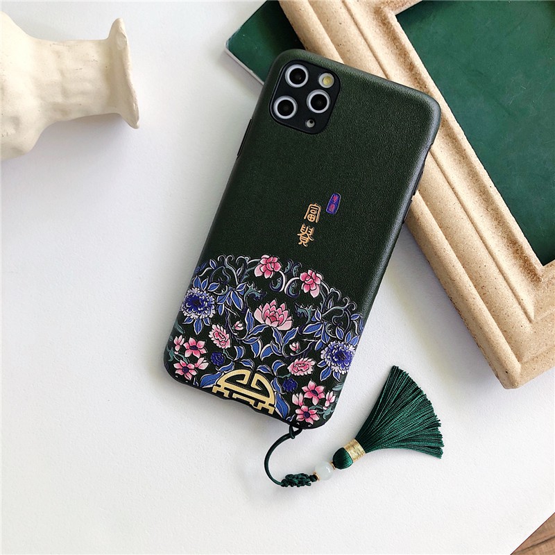 Vỏ điện thoại iPhone 11 Pro Max / iPhone12 / iPhone X / iPhone 7 Plus / iPhone 8 / iPhone 6 Kiểu Trung Quốc Ping Một vỏ điện thoại TPU tốt