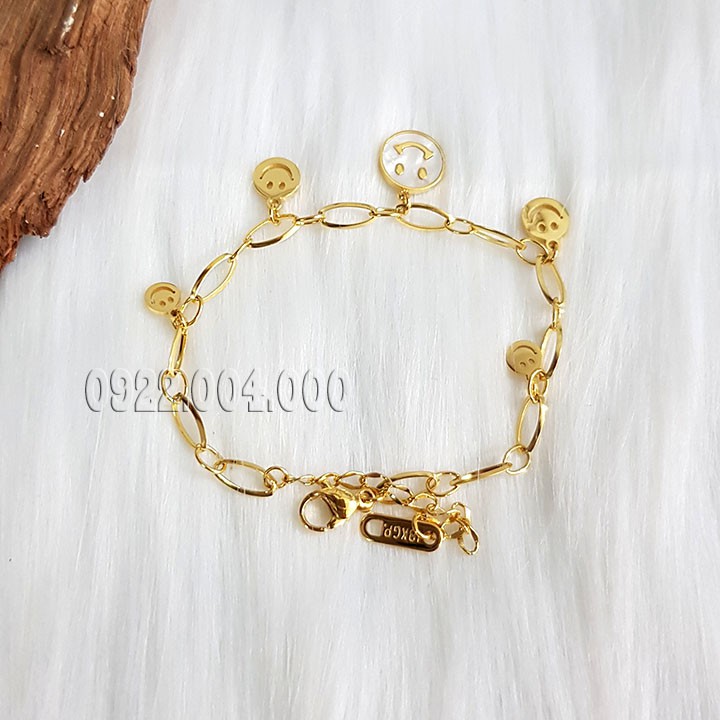 Lắc tay luôn luôn mỉm cười, lắc tay nữ mặt cười LZ1659