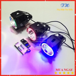 Combo Đèn Trợ Sáng U7  ( Tặng Kèm Công Tắc 3 Chân )