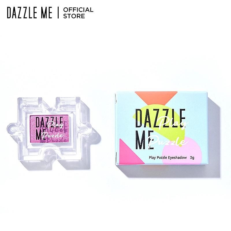 [Mã FMCGMALL - 8% đơn 250K] Phấn mắt DAZZLE ME thuộc Puzzle Series màu đơn ánh ngọc trai 5.5 * 4 * 1.5cm 1pc 2g