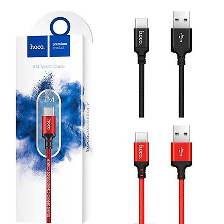 Cáp sạc Hoco X14 Type C - 2M Android