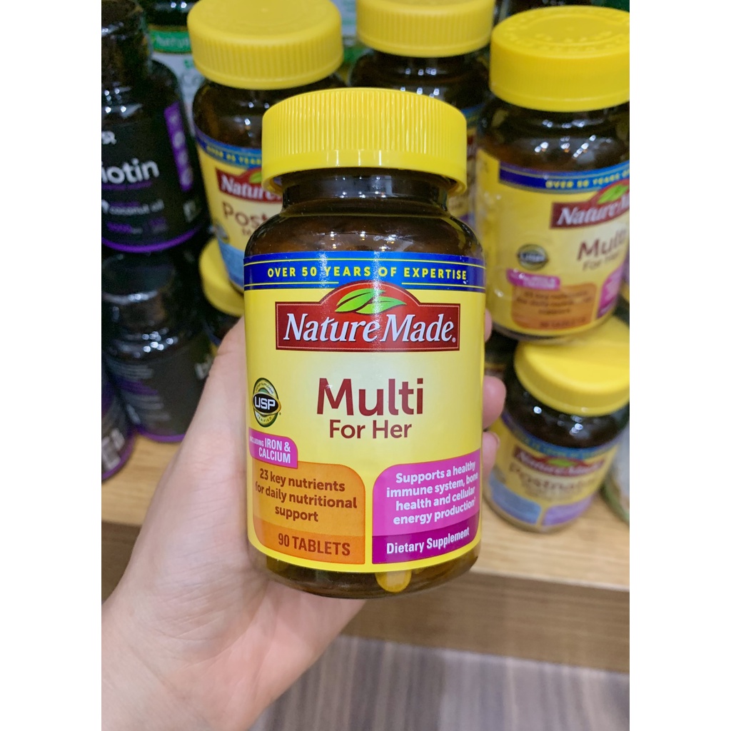 Multivitamin for her- Vitamin Tổng hợp cho Phụ nữ - NATURE MADE - 90 viên
