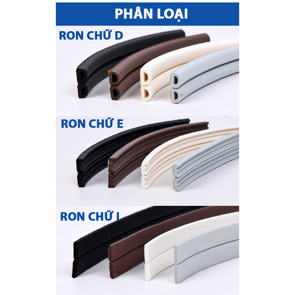 6m Ron Dán Khung Cửa (dày 4mm) Cách Âm, Ngăn Bụi, Chống Côn Trùng