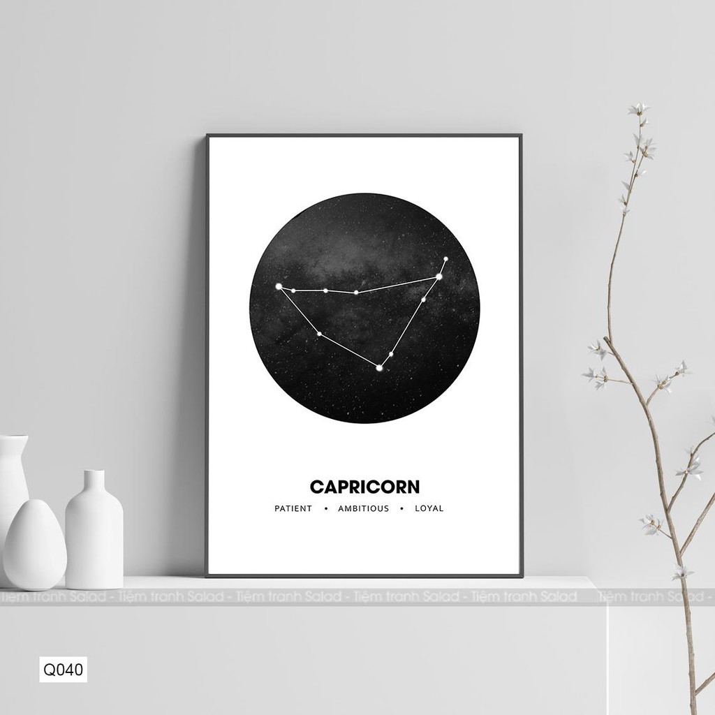 Tranh canvas cung hoàng đạo trang trí không gian.Size khác khách lh