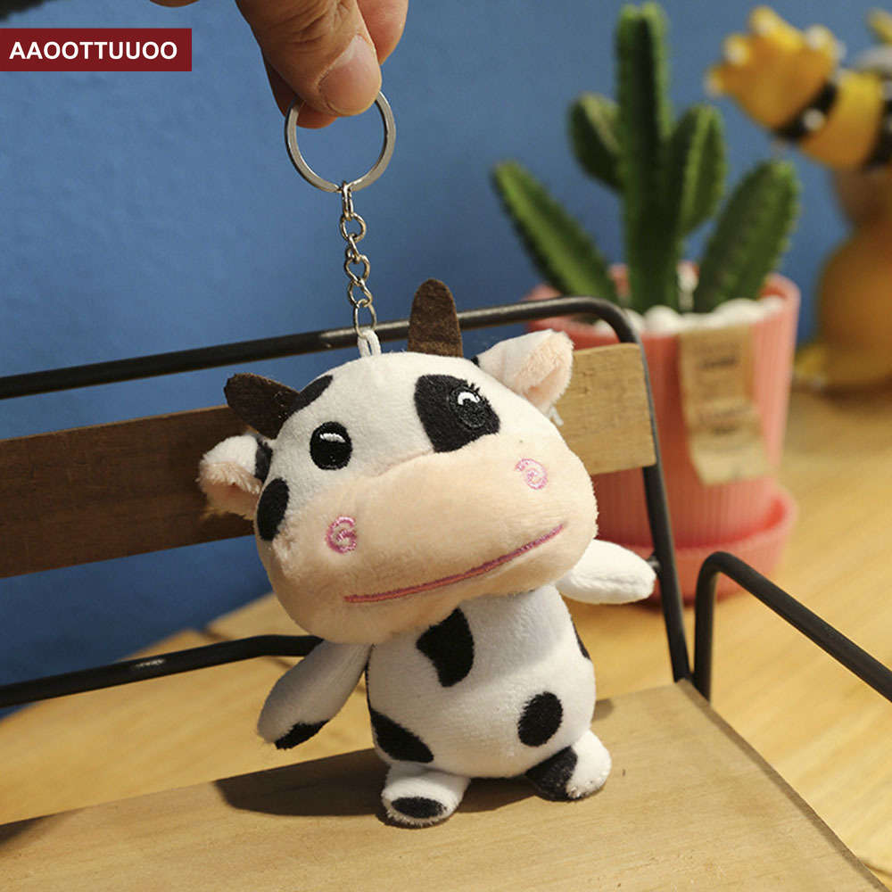 Móc Khóa Hình Bò Sữa Đáng Yêu