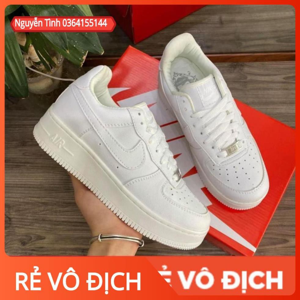 [ Free Ship ] Giày Thể Thao Air Force 1 trắng nam nữ siêu đẹp, Giày AF1 trắng nam nữ