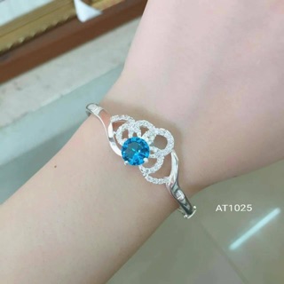 Vòng tay bạc nữ nhiều màu