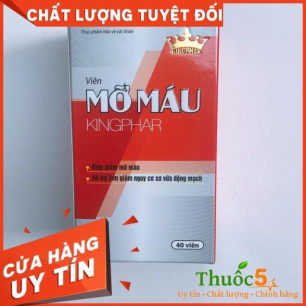 [GIÁ GỐC] Viên mỡ máu Kingphar - Hỗ trợ gan nhiễm mỡ - Hộp 40 viên