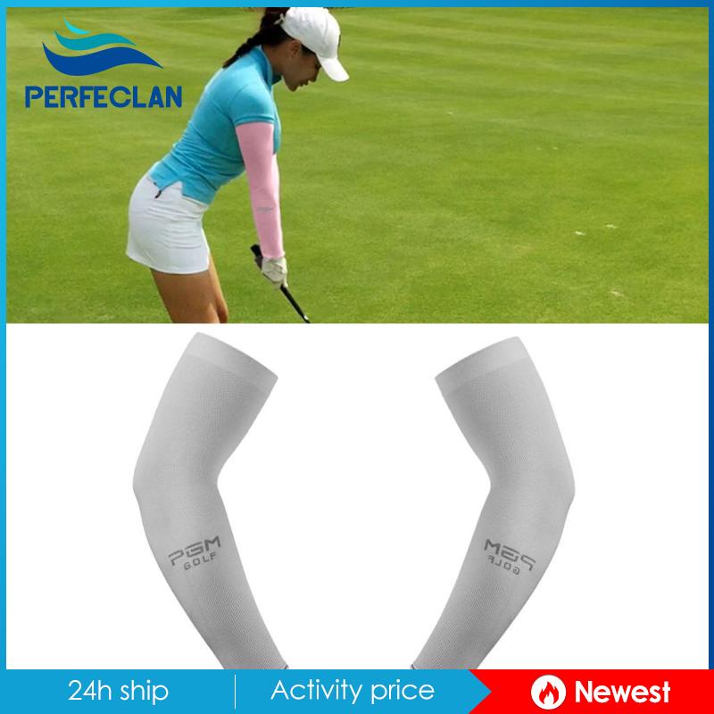 Vỏ Bọc Cánh Tay Chống Tia UV Màu Trắng Tiện Dụng Khi Chơi Golf / Đạp Xe